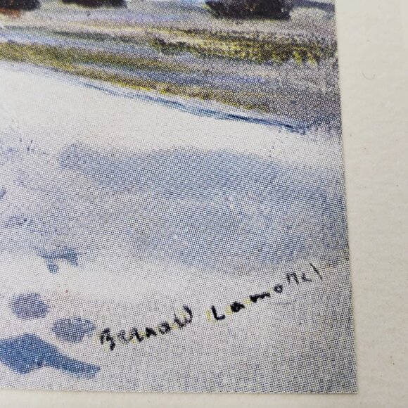 Extra Large Vintage Christmas Greeting Card Unused W/ Envelope Avenue Du Bois - Picture 4 of 8